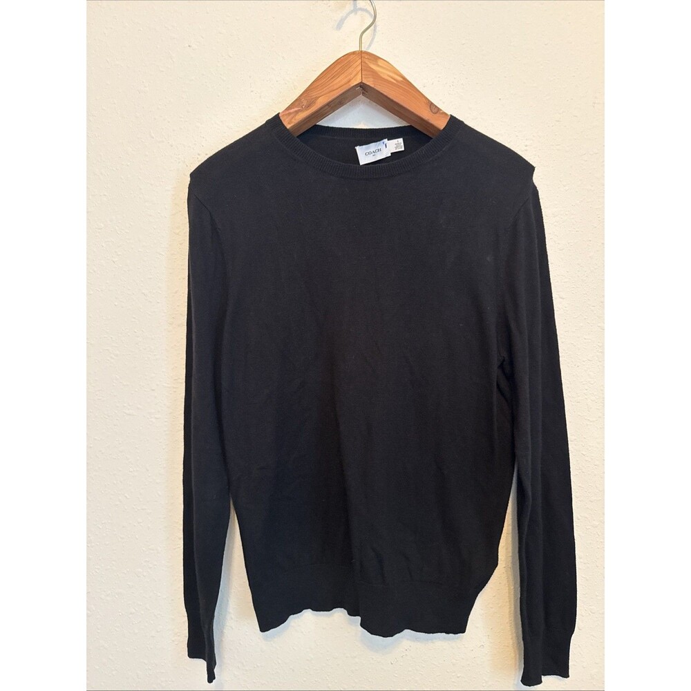 Coach Men's Black Sweater, size Small